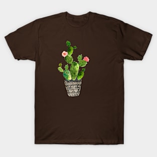 Cactus in Decorative Pot T-Shirt